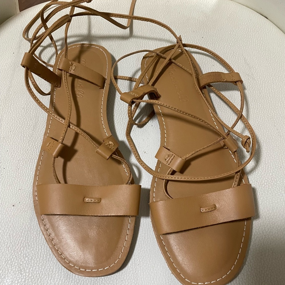 Madewell Tan Strappy Sandals - Picture 3 of 8